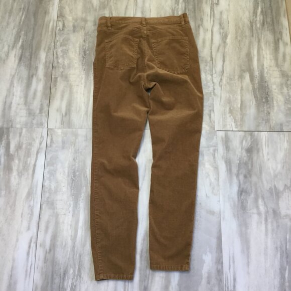 Made and Loved Loft High Waist Skinny Caramel Corduroy Pant 27/4 - Picture 6 of 7